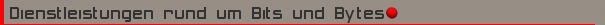 Dienstleistungen rund um Bits und Bytes