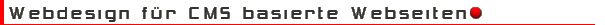 Webdesign für CMS basierte Webseiten