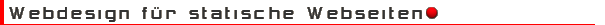 Webdesign für statische Webseiten